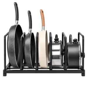 Moexia Kitchen Pot and Pan Organizer Rack – Vertical Cookware Storage Solution